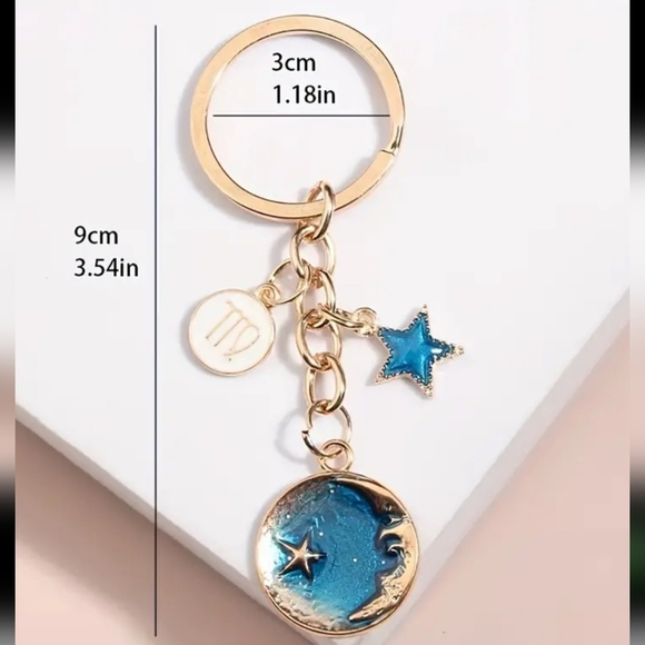 NEW! Sagittarius ♐️ (Jan 20-Feb 18) Sun 🌞 Sign Zodiac Keychain Bag 👜🎒 Charm - Picture 6 of 6